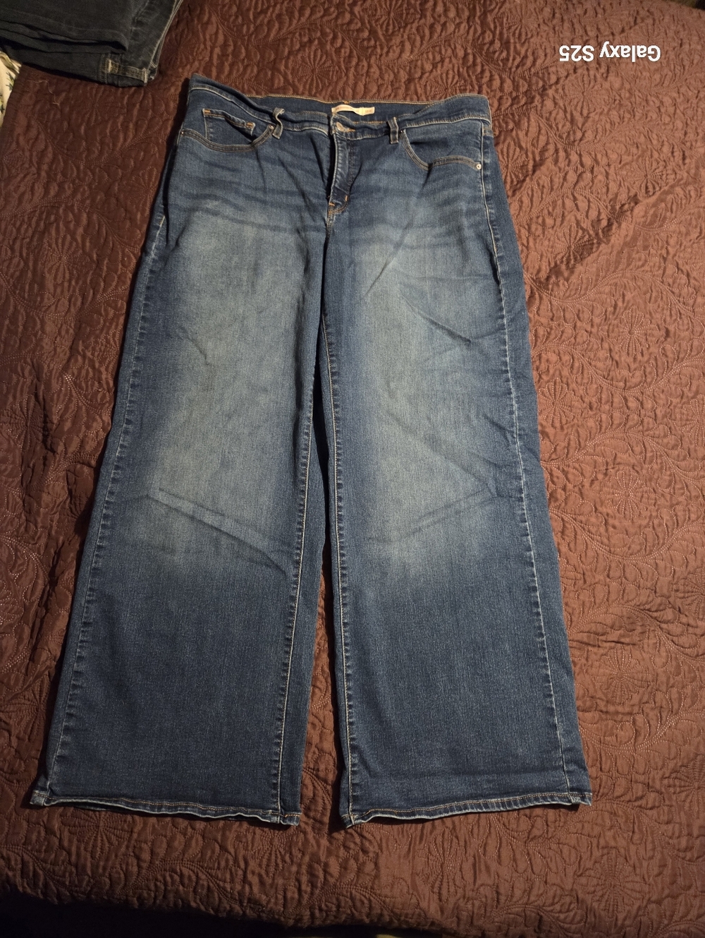 Leavi Strauss Flare Leg Womens Jeans Plus Sz 18